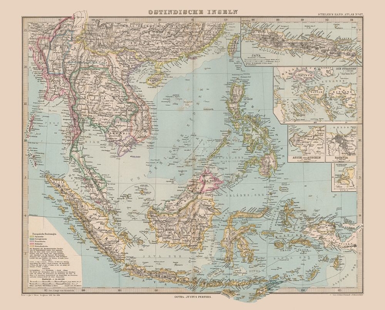 Picture of SOUTHEAST ASIA - STIELER  1885