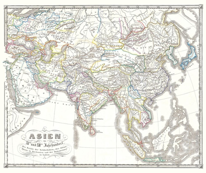 Picture of ASIA 11-12 CENTURIES - SPRUNER 1855