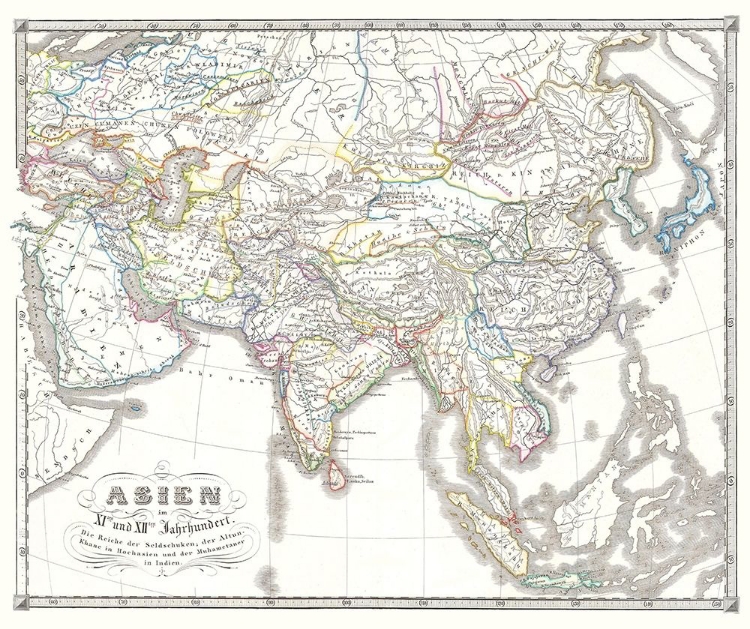 Picture of ASIA 11-12 CENTURIES - SPRUNER 1855