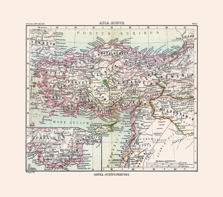 Picture of ASIA MINOR MIDDLE EAST - PERTHES 1896