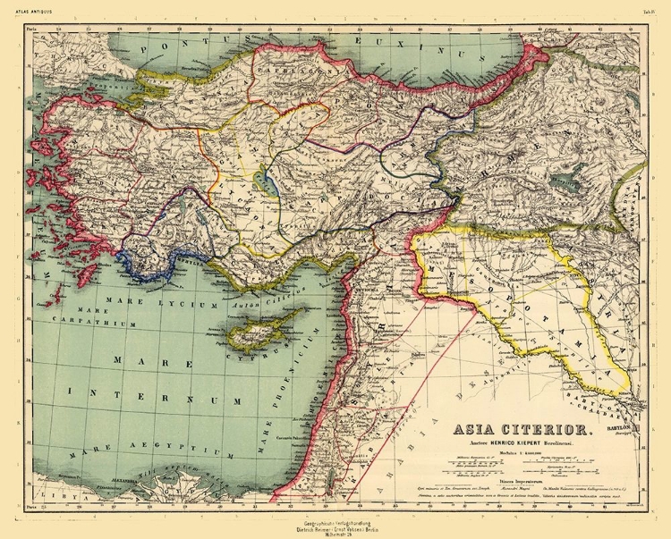 Picture of ASIA MINOR - KIEPERT 1903