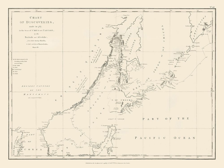 Picture of ASIA CHINA TARTARY SEAS DISCOVERIES - ROBINSON