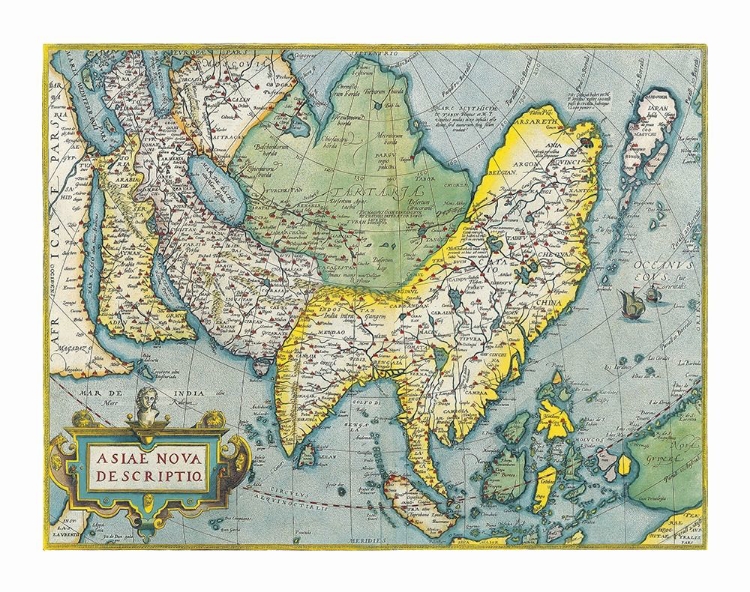 Picture of ASIA - ORTELIUS 1670