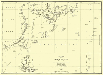 Picture of ASIA CHART OF DISCOVERIES - BOUFSOL 1787
