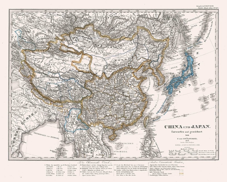 Picture of CHINA JAPAN - PERTHES 1866