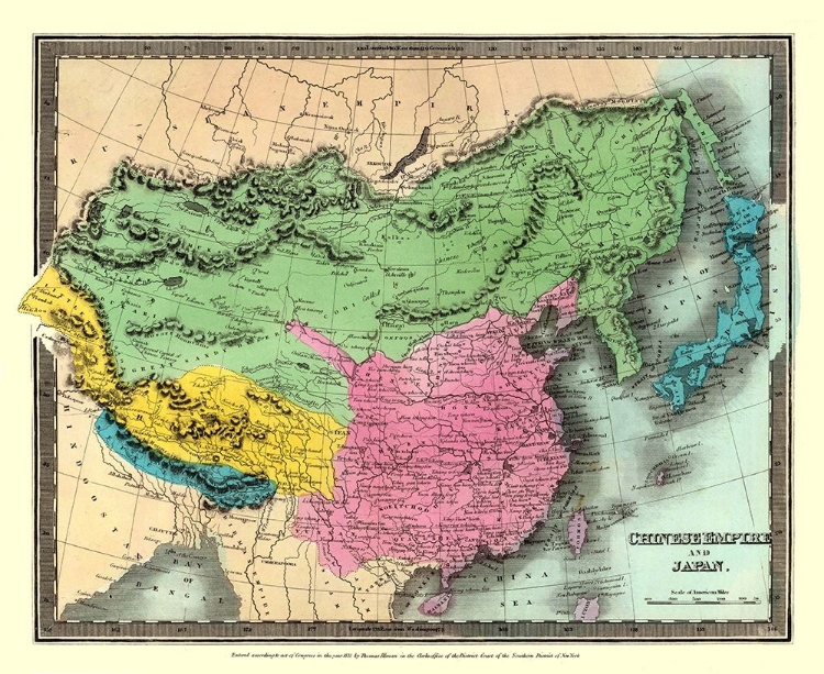 Picture of ASIA CHINESE EMPIRE JAPAN - THOMAS 1833