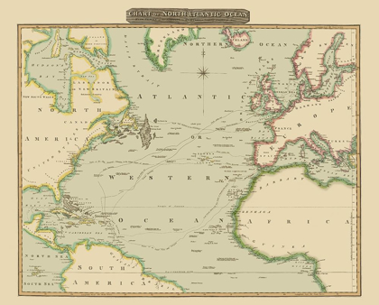 Picture of NORTH ATLANTIC OCEAN - THOMSON 1817