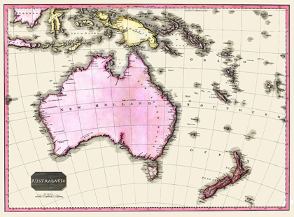 Picture of AUSTRALIA OCEANIA - DOBSON 1818