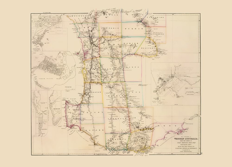 Picture of AUSTRALIA WESTERN COLONY - ARROWSMITH 1844