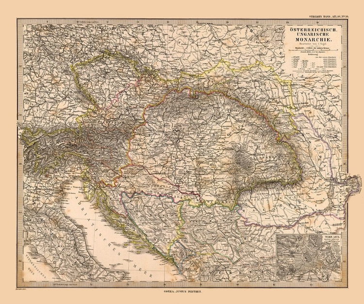 Picture of AUSTRO HUNGARIAN EMPIRE - STIELER  1885