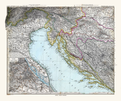 Picture of SOUTH WEST AUSTRIA HUNGARY - STIELER  1885