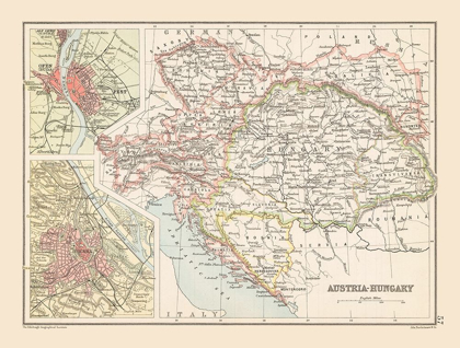 Picture of AUSTRIA HUNGARY - BARTHOLOMEW 1892