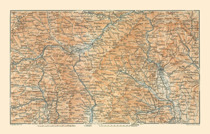 Picture of NORTHEASTERN AUSTRIA - BAEDEKER 1910