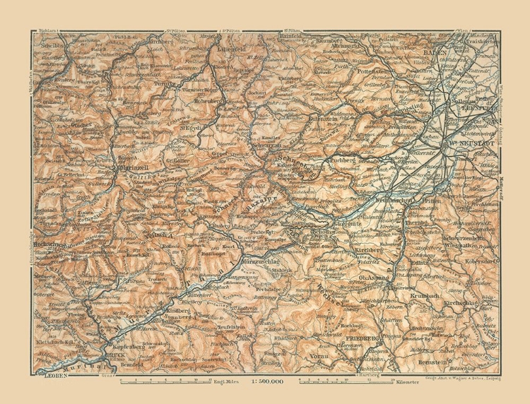 Picture of EASTERN AUSTRIA - BAEDEKER 1910