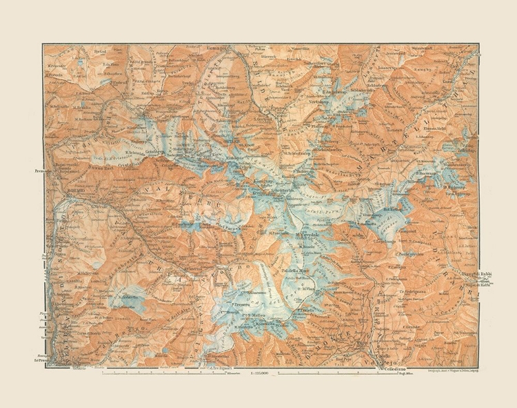 Picture of WESTERN AUSTRIA REGION - BAEDEKER 1910