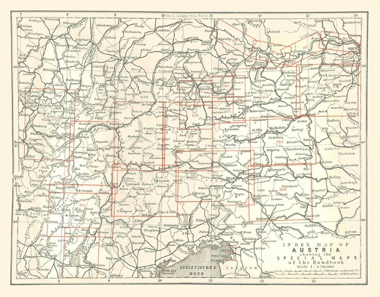 Picture of AUSTRIA INDEX - BAEDEKER 1896