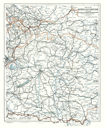 Picture of RAILWAYS ROADS AUSTRIAN EMPIRE - BAEDEKER 1896