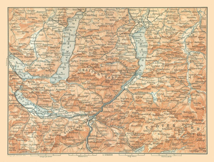 Picture of NORTH AUSTRIA - BAEDEKER 1896