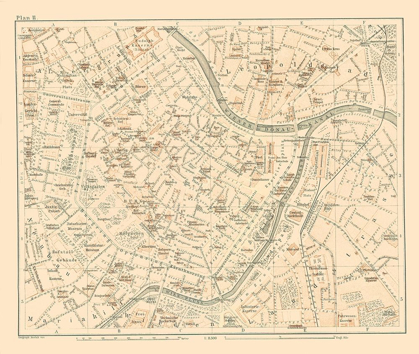 Picture of LEOPOLDSTADT VIENNA AUSTRIA - BAEDEKER 1896