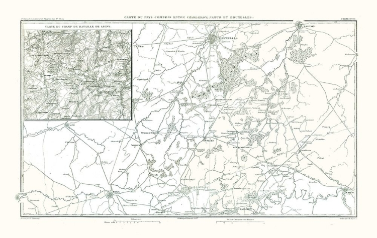 Picture of BATTLE OF LIGNY BELGIUM - THIERS 1866