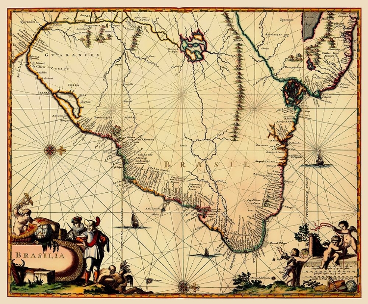 Picture of SOUTH AMERICA BRAZIL - ARCISZEWESKI 1600