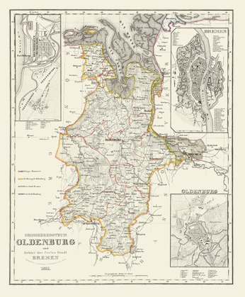 Picture of BREMEN OLDENBURG GERMANY - GOTTHARD 1851