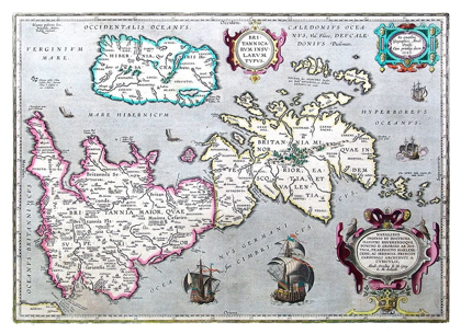 Picture of ANCIENT BRITAIN UNITED KINGDOM - ORTELIUS 1595