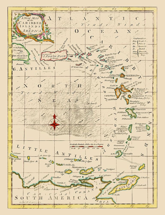 Picture of CARIBBEAN ISLANDS - SMOLLETT 1761