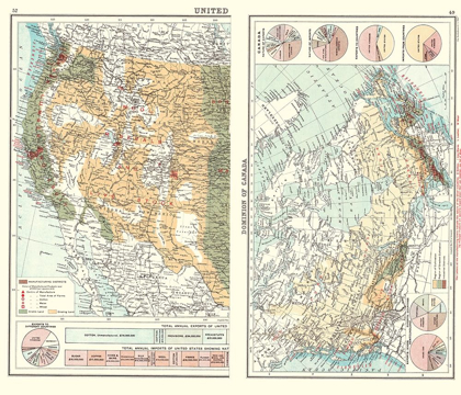 Picture of COMMERCE CHARTS CANADA WESTERN UNITED STATES