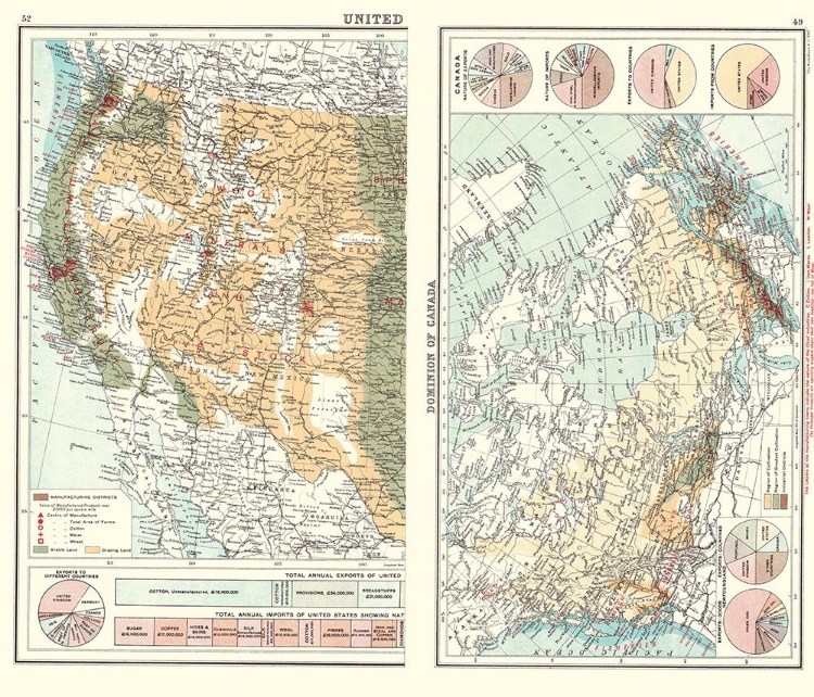 Picture of COMMERCE CHARTS CANADA WESTERN UNITED STATES