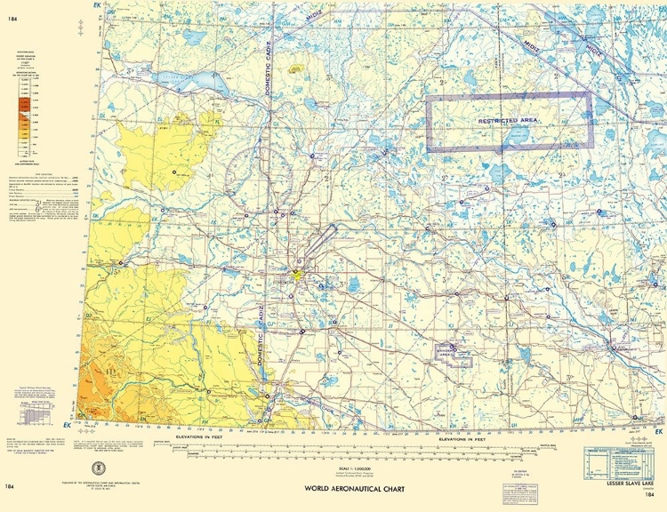 Picture of LESSER SLAVE LAKE AERONAUTICAL SHEET - USAF 1963