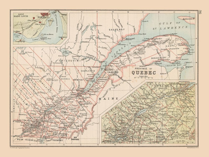 Picture of QUEBEC CANADA - BARTHOLOMEW 1892