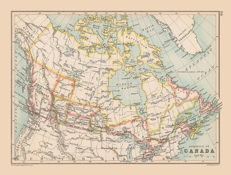 Picture of CANADA - BARTHOLOMEW 1892