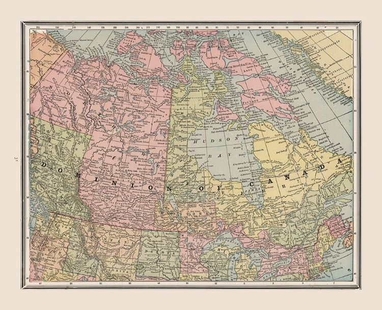 Picture of DOMINION OF CANADA - CRAM 1888