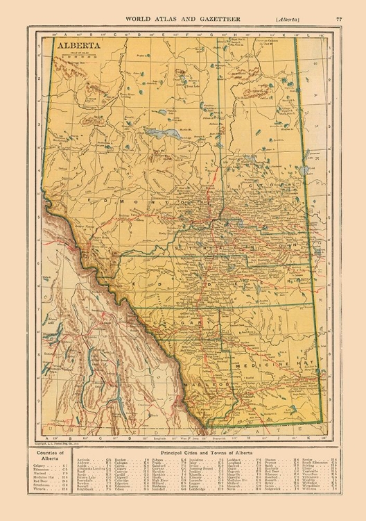 Picture of ALBERTA CANADA - REYNOLD 1921