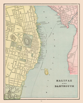 Picture of HALIFAX DARTMOUTH CANADA - CRAM 1892