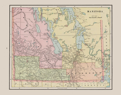 Picture of MANITOBA CANADA - CRAM 1892