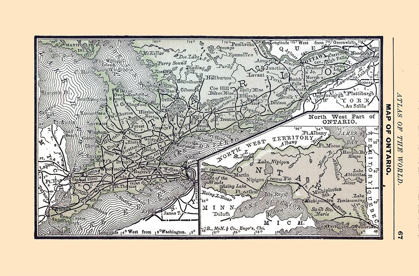 Picture of ONTARIO CANADA - ALDEN 1886