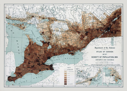 Picture of ONTARIO QUEBEC CANADA 1901 - WHITE 1906