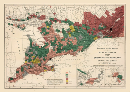 Picture of ONTARIO QUEBEC CANADA 1901 - WHITE 1906