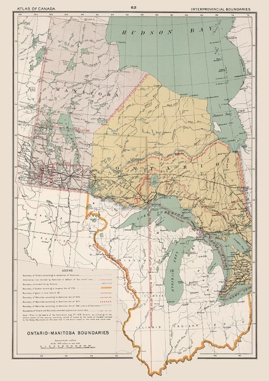 Picture of ONTARIO MANITOBA BOUNDARIES CANADA - CHALIFOUR