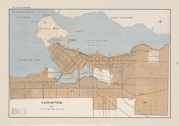 Picture of VANCOUVER CANADA - CHALIFOUR 1915