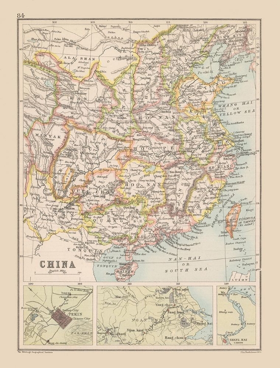 Picture of CHINA - BARTHOLOMEW 1892