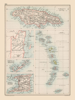 Picture of CARIBBEAN ISLANDS - BARTHOLOMEW 1892