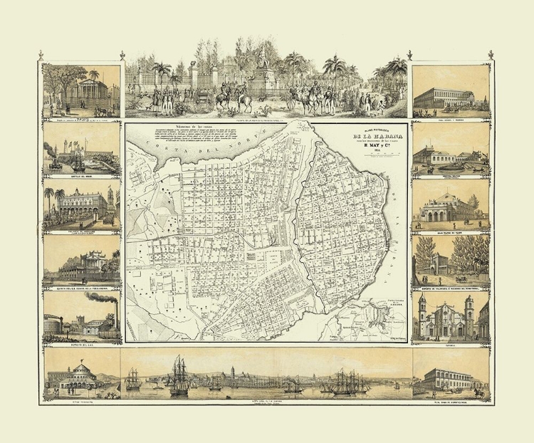 Picture of CENTRAL AMERICA HAVANA CUBA - MAY 1853