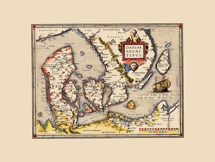 Picture of SCANDINAVIA DENMARK - ORTELIUS 1570