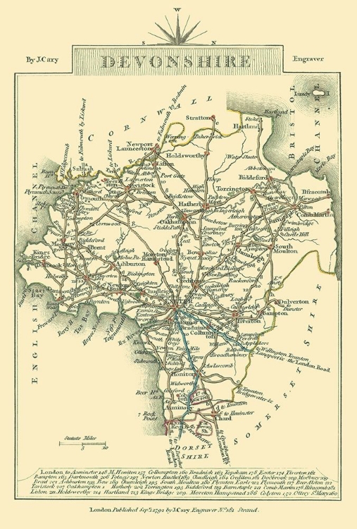 Picture of DEVONSHIRE COUNTY ENGLAND - CARY 1792