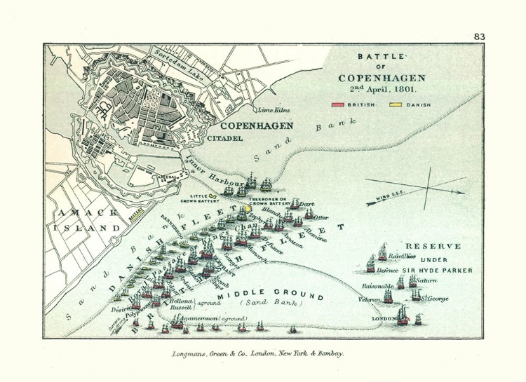 Picture of BATTLE OF COPENHAGEN 1801 DENMARK - GARDINER 1902