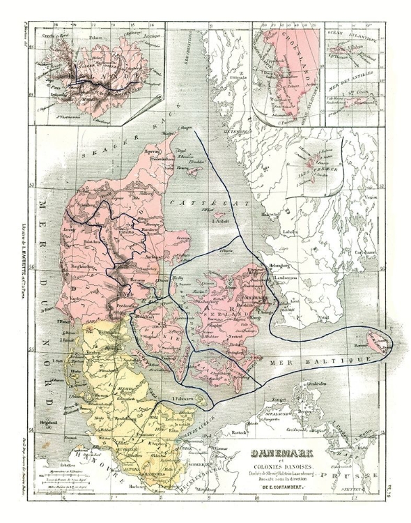 Picture of DANISH COLONIAL EMPIRE DENMARK - CORTAMBERT 1880