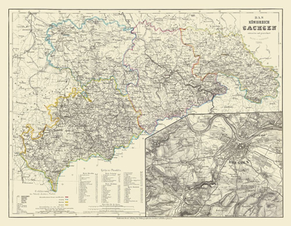 Picture of SAXONY REGION DRESDEN GERMANY - RADEFELD 1860